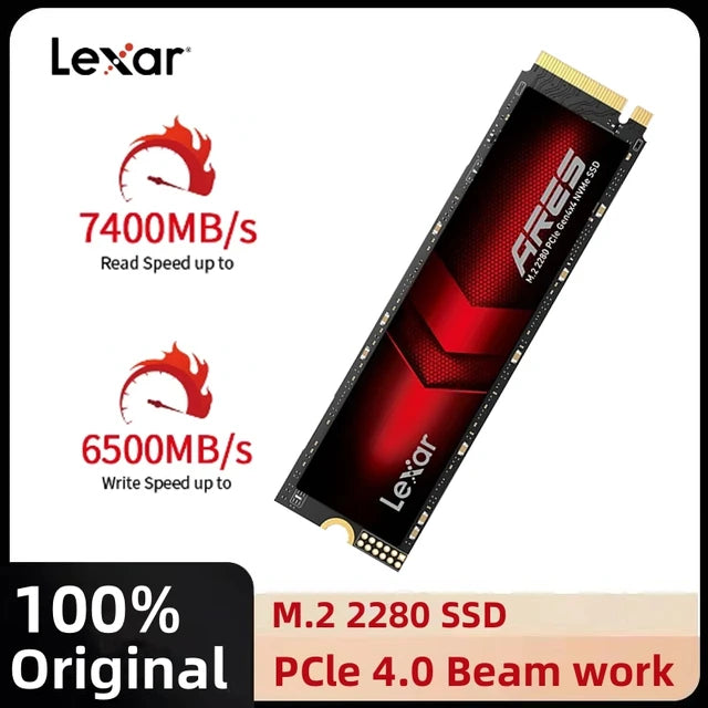 Lexar NM790 M.2 2280 PCIe Gen 4×4 NVMe SSD 4TB NVMe SSD, Sequential Read Up To 7400MB/S, Sequential Write Up To 6500MB/S¹, 3000TBW