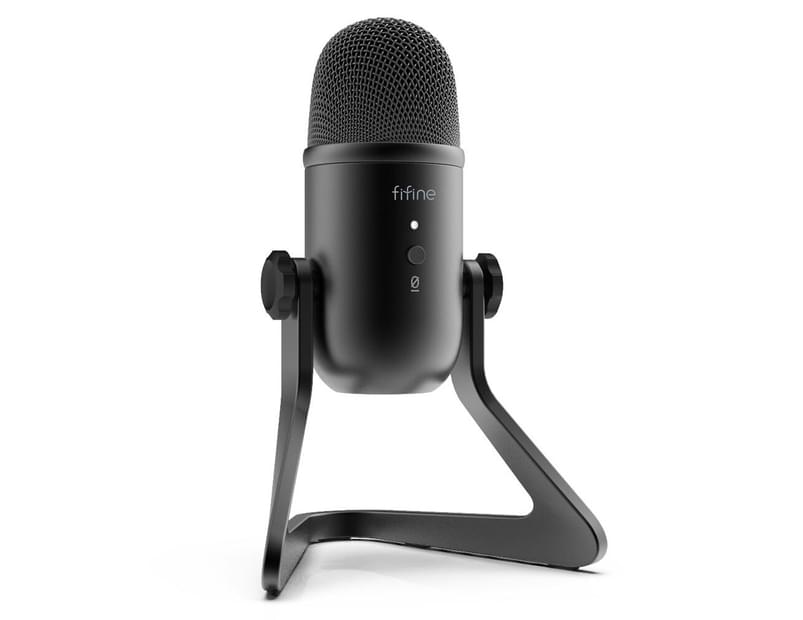 Fifine K678 USB Cardioid Condenser Microphone w/Headphone Jack Recording/Stream
