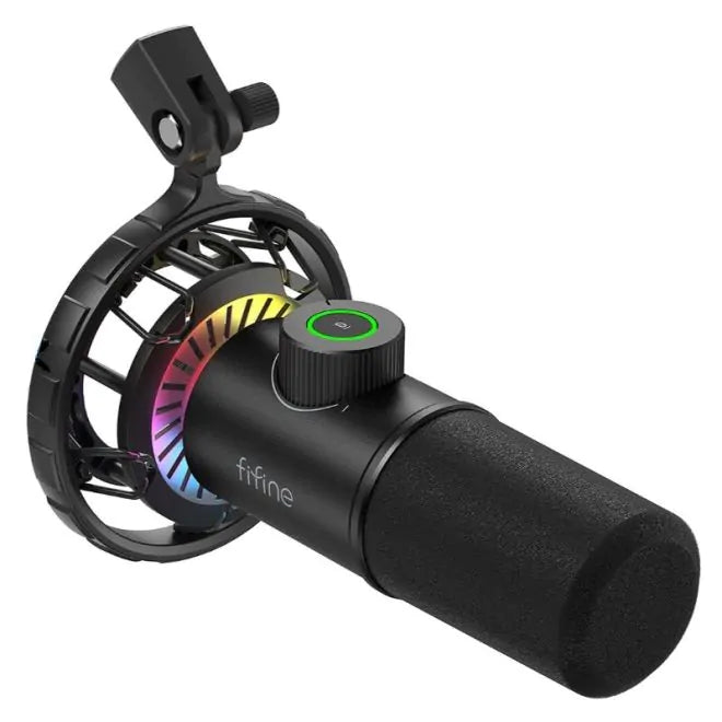 Fifine Dynamic Microphone for windows and laptop USB Mic for Gaming YouTube